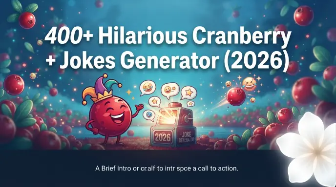 hilarious cranberry jokes with jokes generator