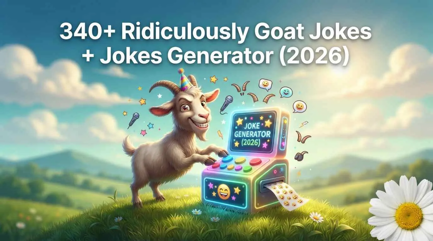 ridiculously goat jokes with jokes generator