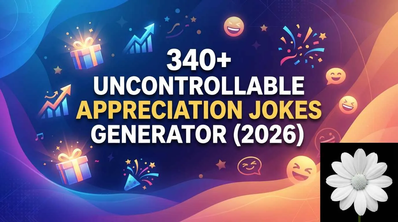 uncontrollable appreciation jokes with jokes generator