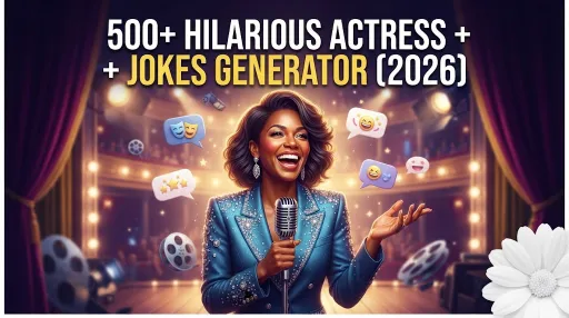 Hilarious Actress With Jokes Generator