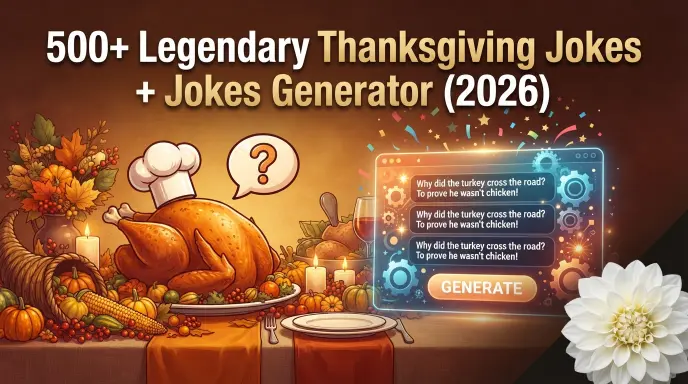 Legendary Thanksgiving Jokes with Jokes Generator